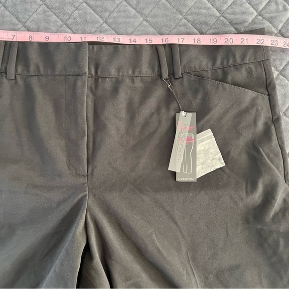 Lane Bryant Pants Women Size 24 The Sophie Trouser T3 Black Straight Stretch   F - Picture 7 of 10